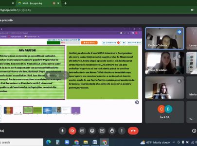 Proiect Transnațional „Educație online fără hotare”